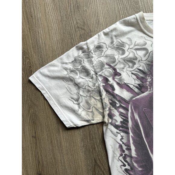 Vintage Y2K The Joker Batman Dark Knight Heath Ledger AOP White Shirt XL - Picture 4 of 13